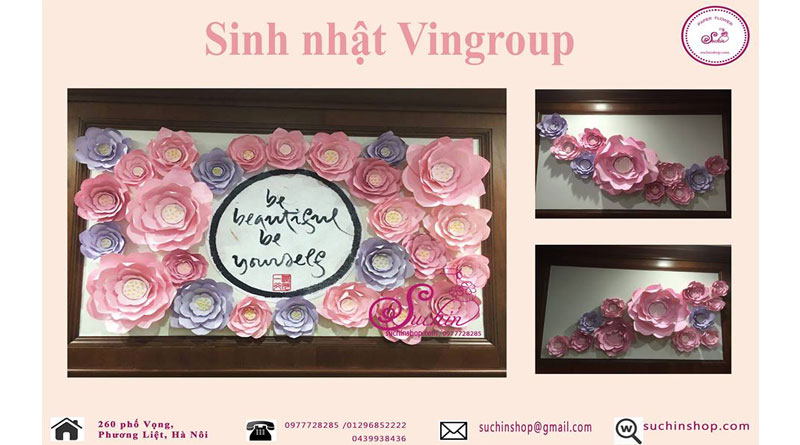 Backdrop hoa giấy Suchin shop